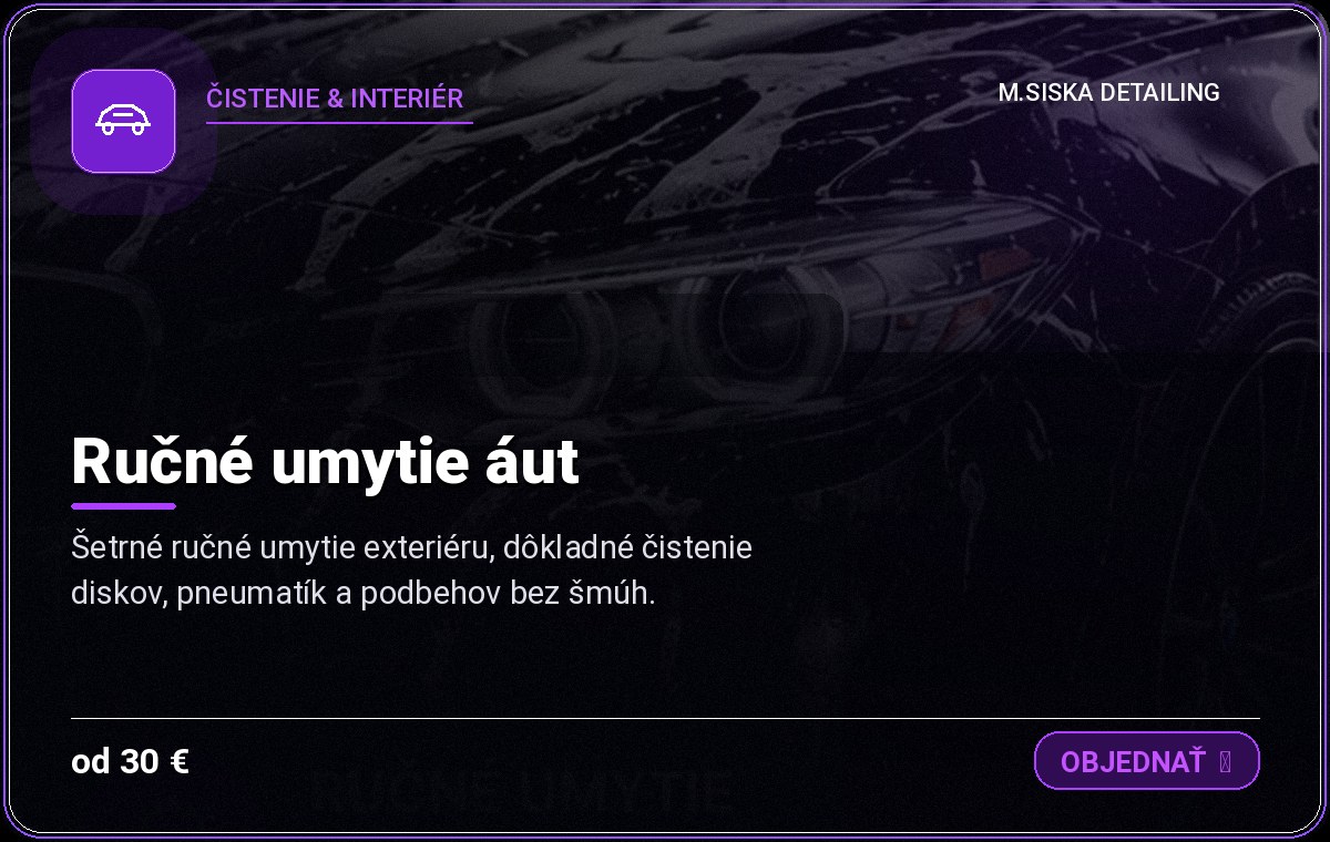 Ručné umytie aut